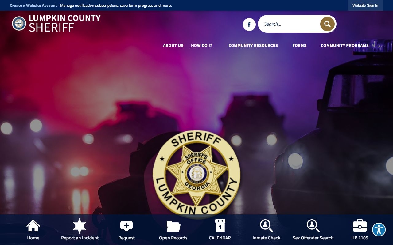 Lumpkin County inmate and sheriff records official sheriff page