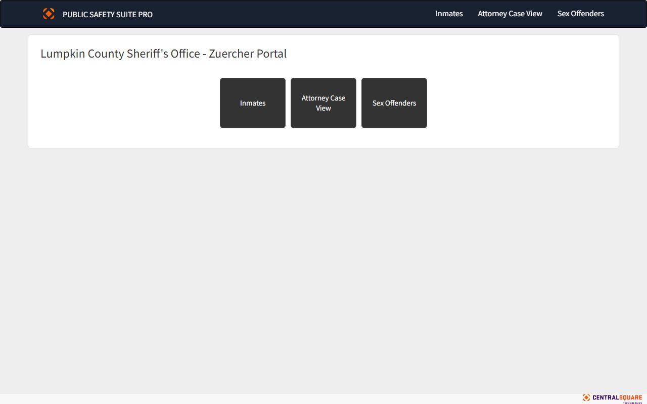 Lumpkin County inmate search Zuercher portal